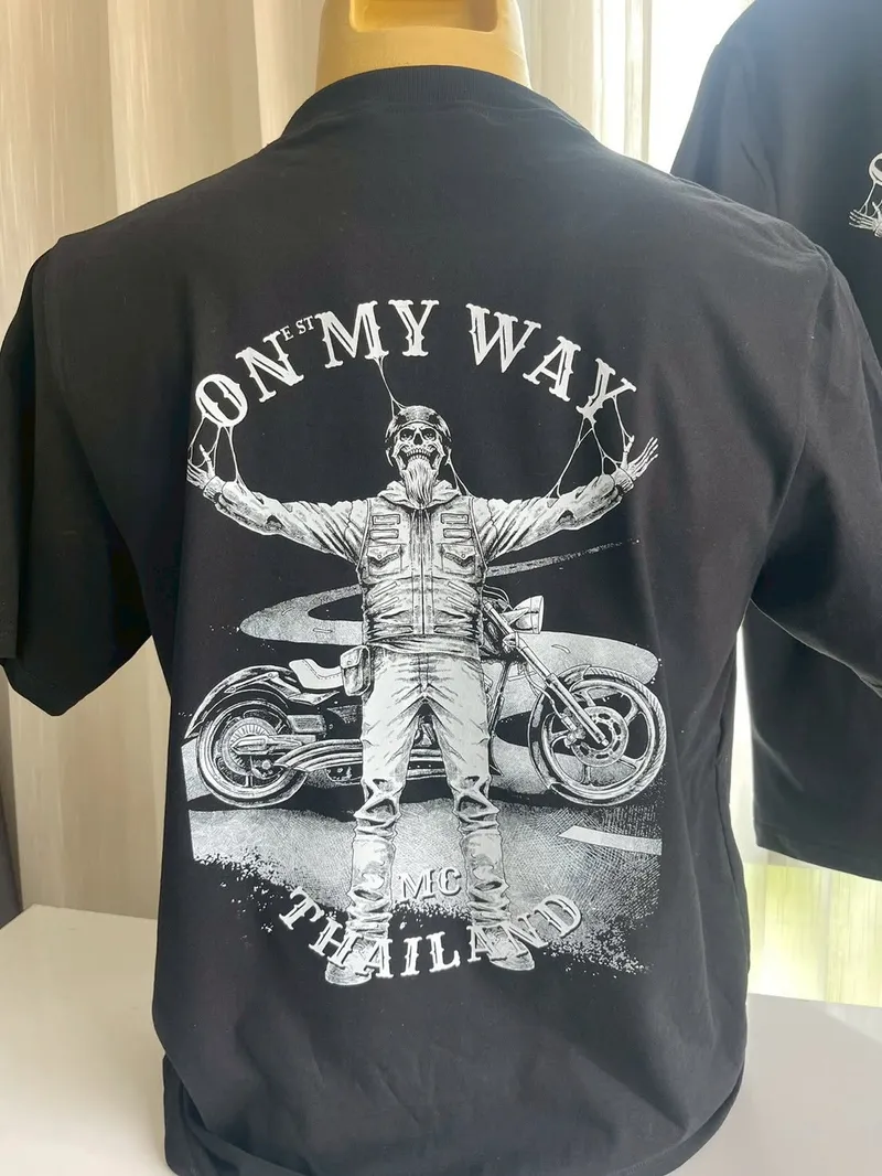 ผลงานสกรีนเสื้อ DTF On My Way MC (เสื้อทีม/องค์กร)