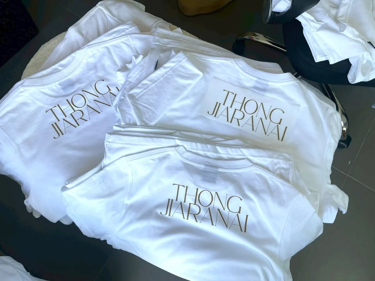 ผลงานสกรีนเสื้อ DTF Thong Jiaranai